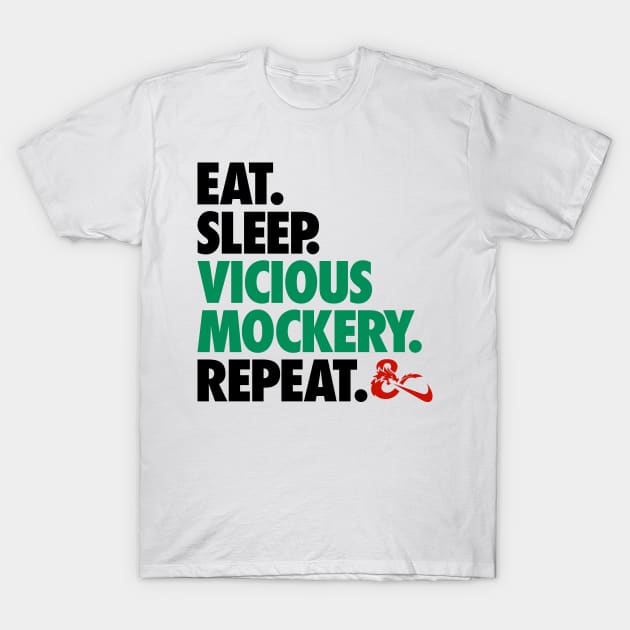 Vicious Mockery - D&D T-Shirt by KidCrying